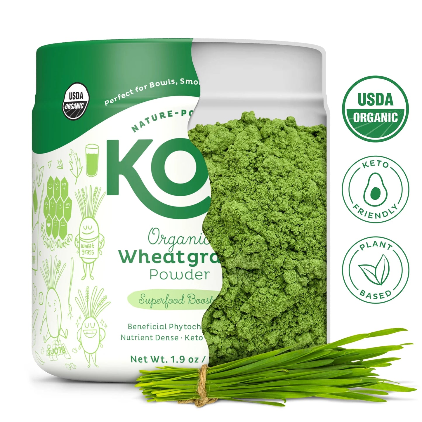 KOS Organic Wheatgrass Powder