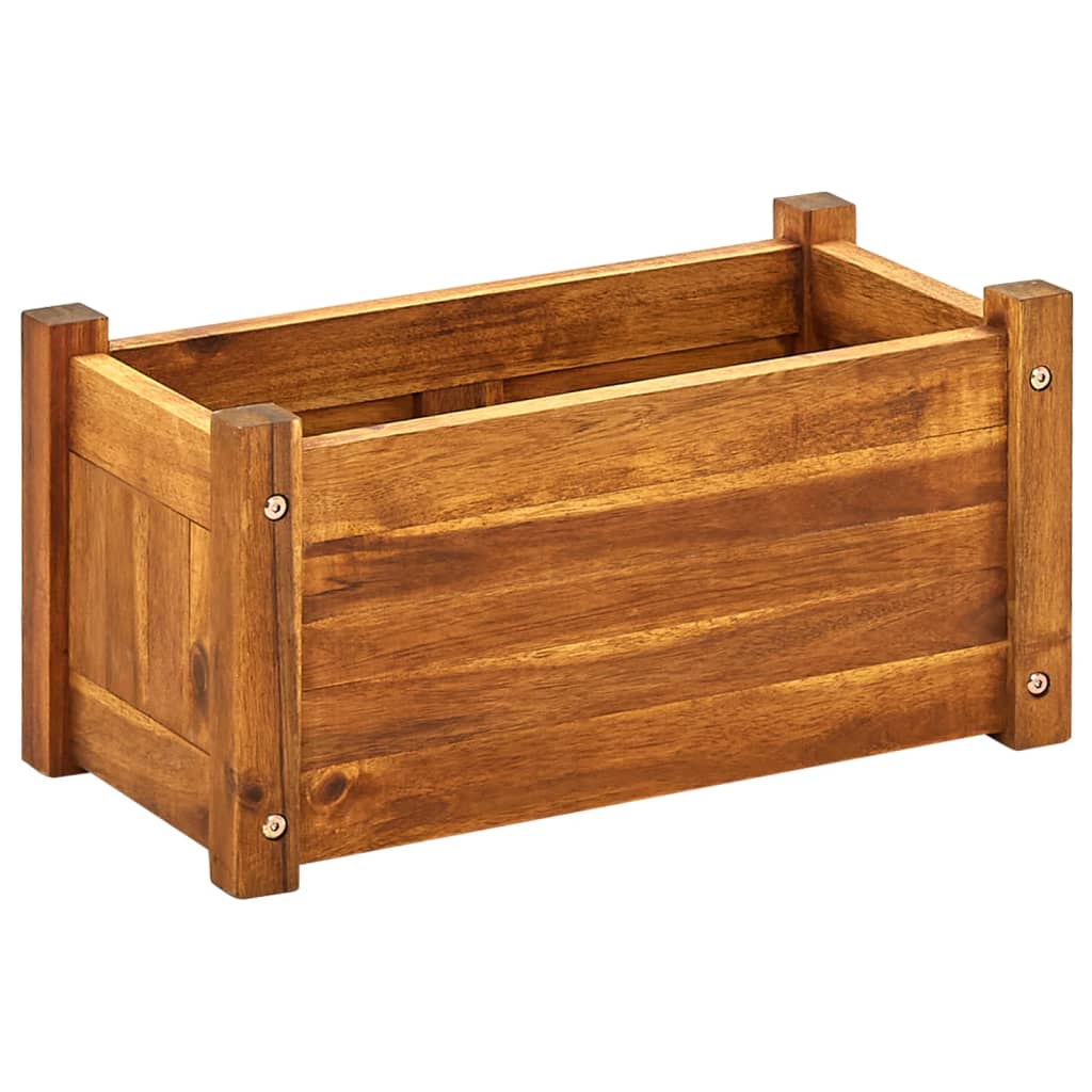 vidaXL Raised Garden Bed Raised Flower Bed Raised Garden Box Solid Acacia Wood-0