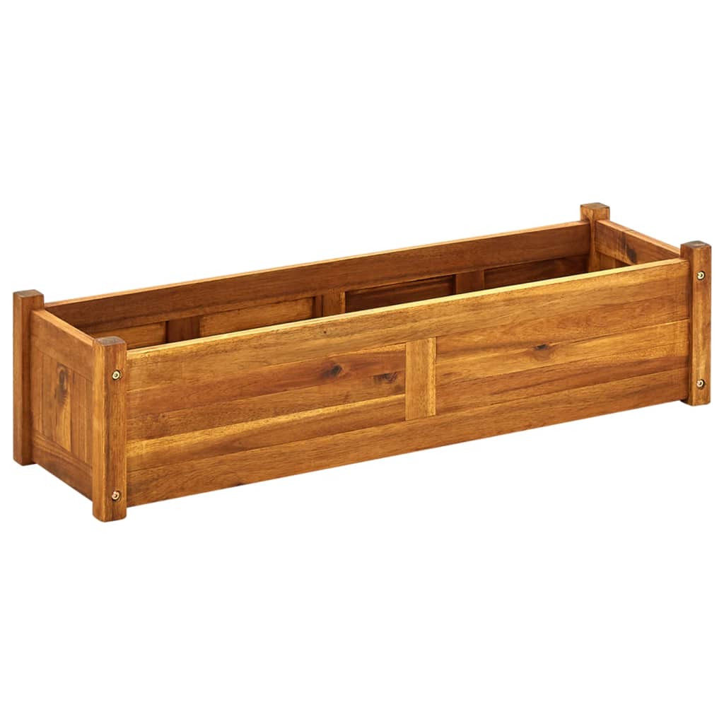 vidaXL Raised Garden Bed Raised Flower Bed Raised Garden Box Solid Acacia Wood-6