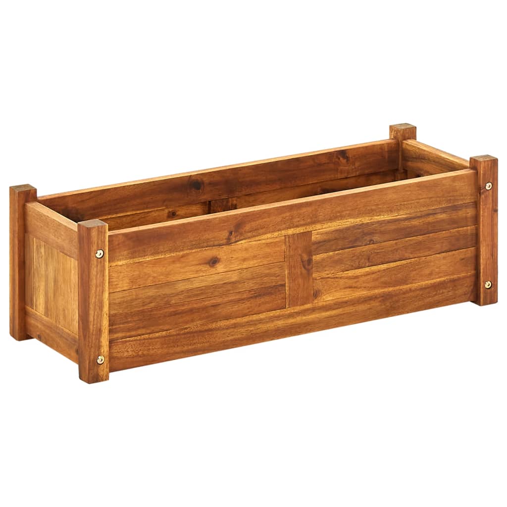 vidaXL Raised Garden Bed Raised Flower Bed Raised Garden Box Solid Acacia Wood-5