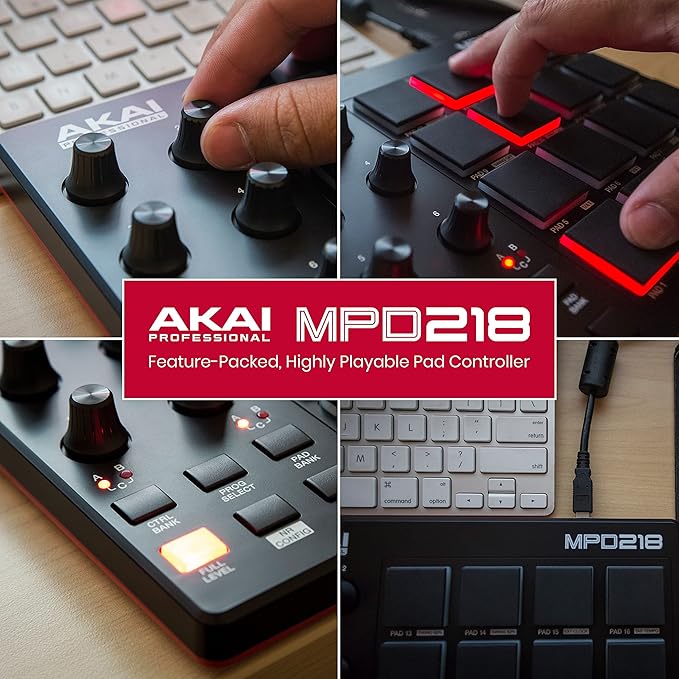 AKAI Professional MPD218 USB MIDI Drum Pad - Like New