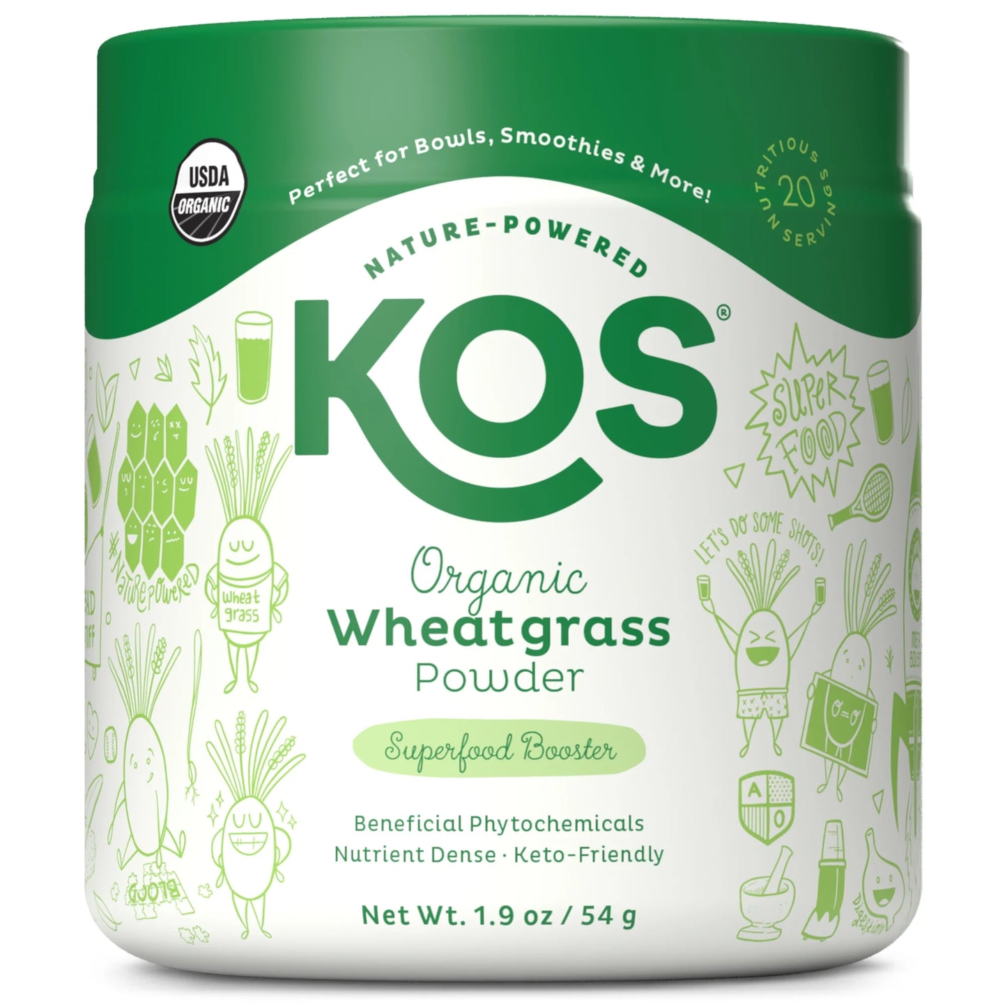 KOS Organic Wheatgrass Powder