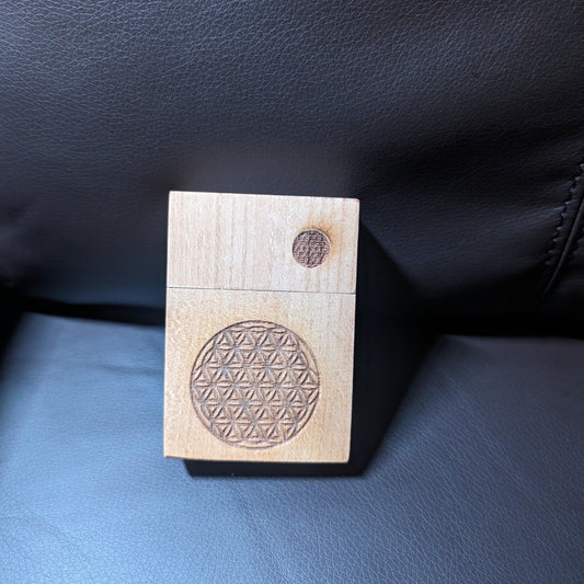 Handcrafted Wooden Dugout: One Hitter, Magnetic Lid, Stylish Design