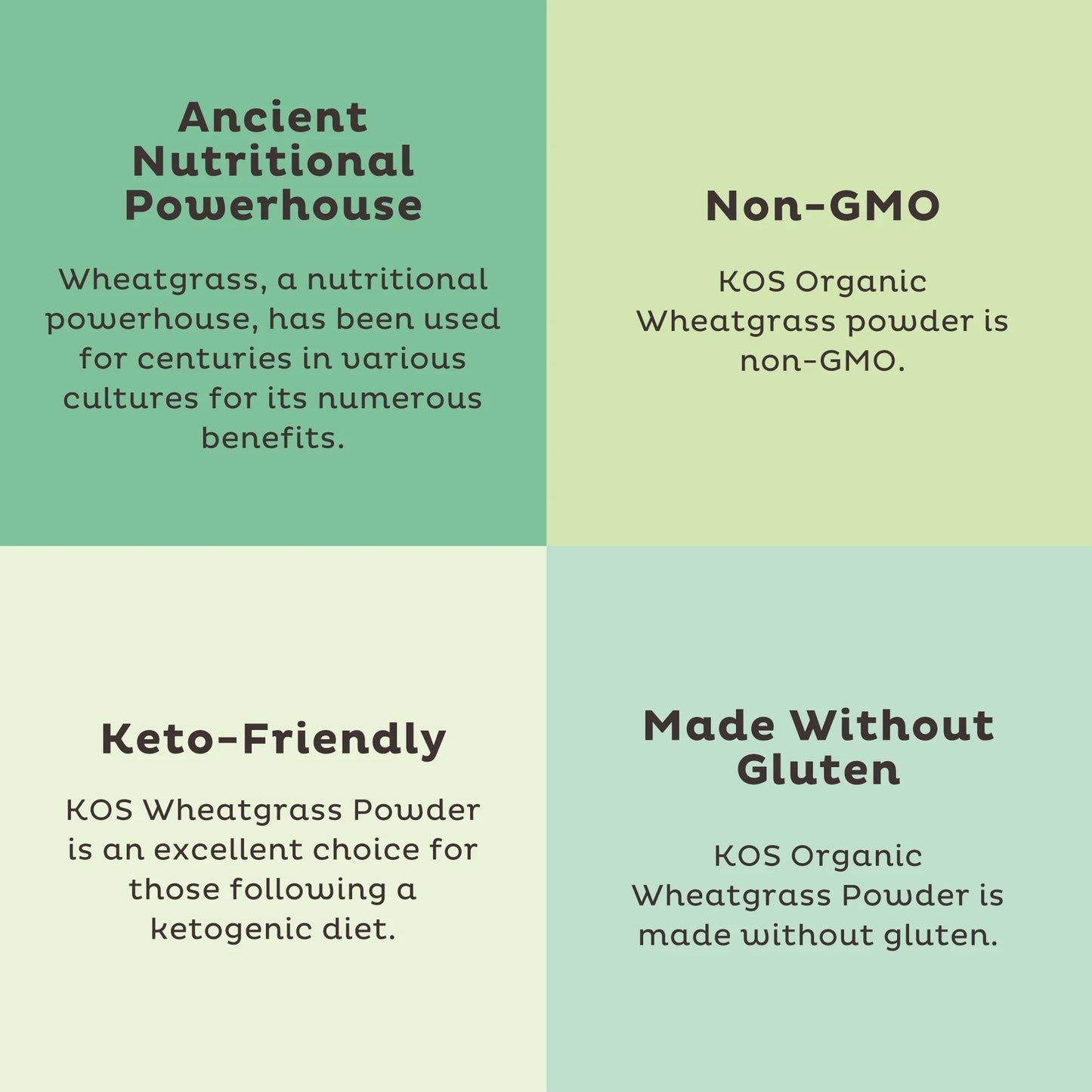 KOS Organic Wheatgrass Powder